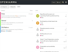 Tablet Screenshot of forums.opengamma.com