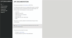 Desktop Screenshot of docs.opengamma.com